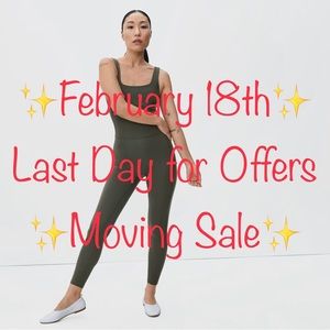 Everlane The Perform Square-Neck Unitard in Dark Forest